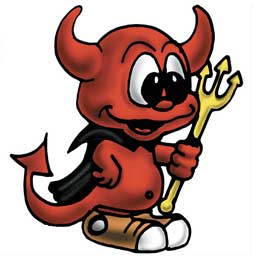 Little Dent Devil Mascot Pokey